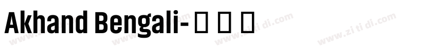 Akhand Bengali字体转换